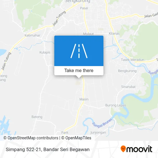 Simpang 522-21 map