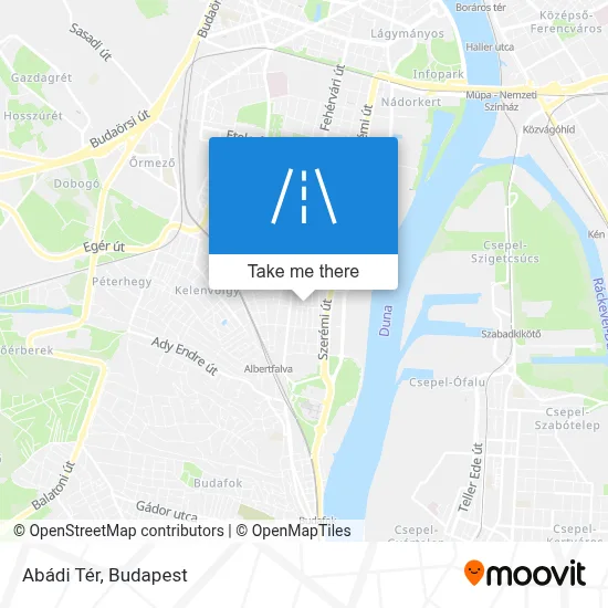 Abádi Tér map
