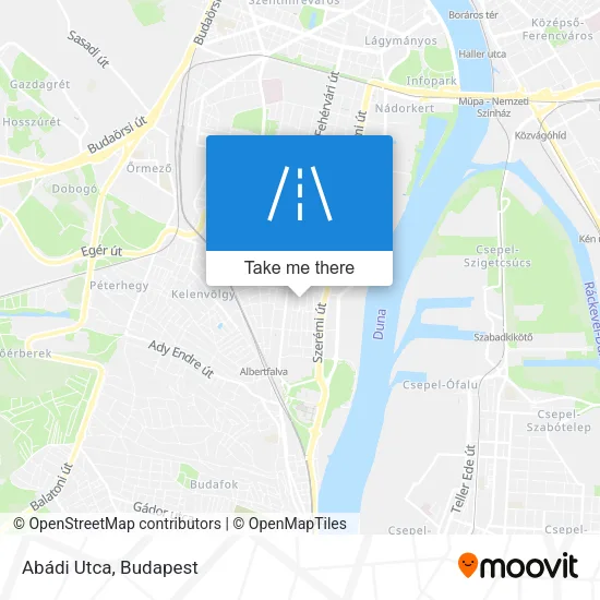 Abádi Utca map