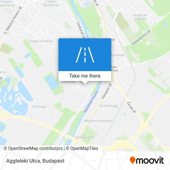 Aggteleki Utca map