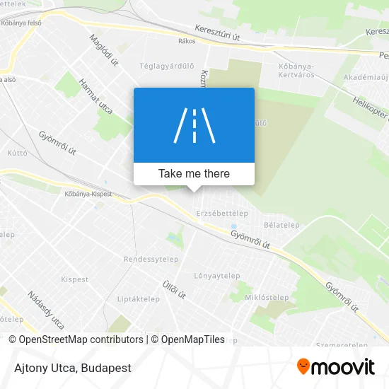 Ajtony Utca map