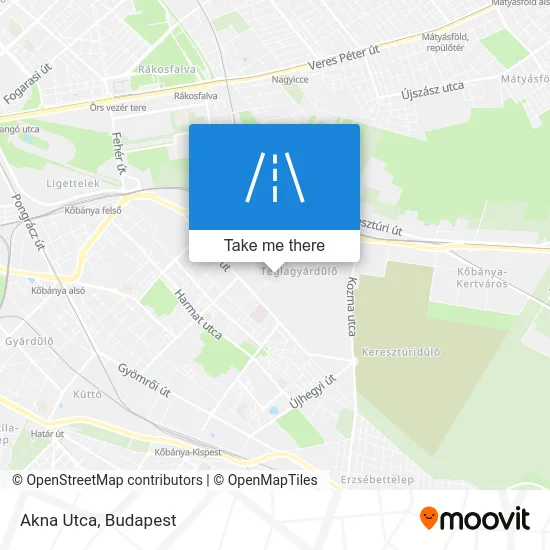 Akna Utca map