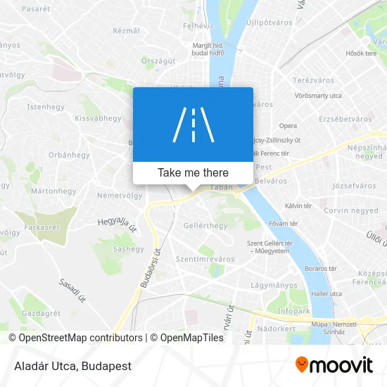 Aladár Utca map