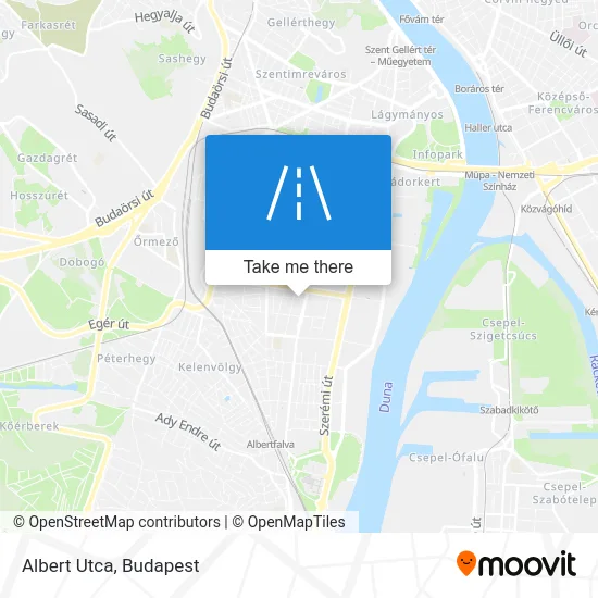 Albert Utca map