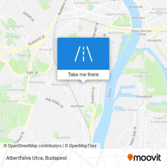 Albertfalva Utca map