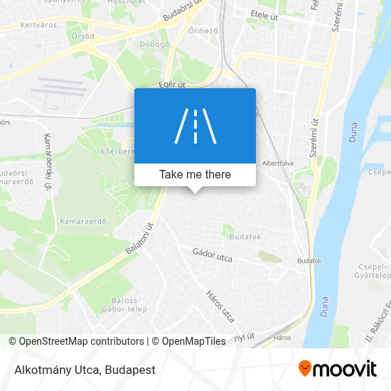 Alkotmány Utca map