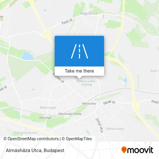 Almásháza Utca map