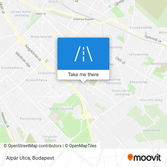 Alpár Utca map