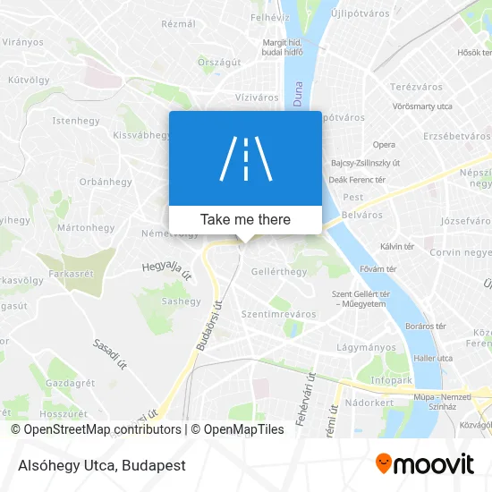 Alsóhegy Utca map