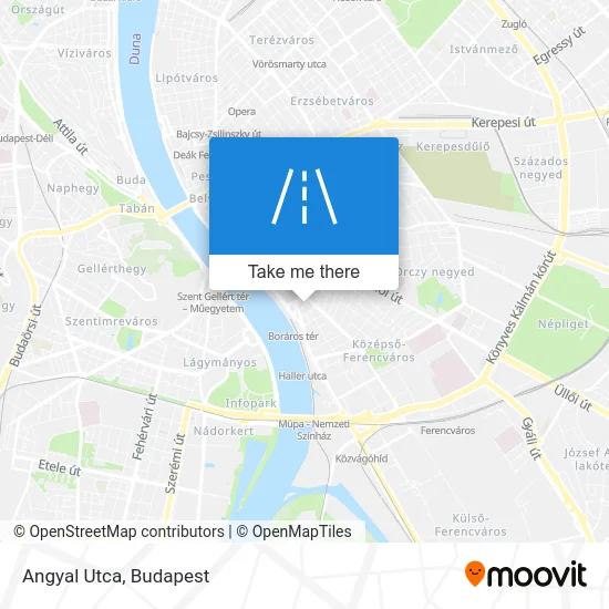 Angyal Utca map