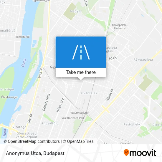 Anonymus Utca map