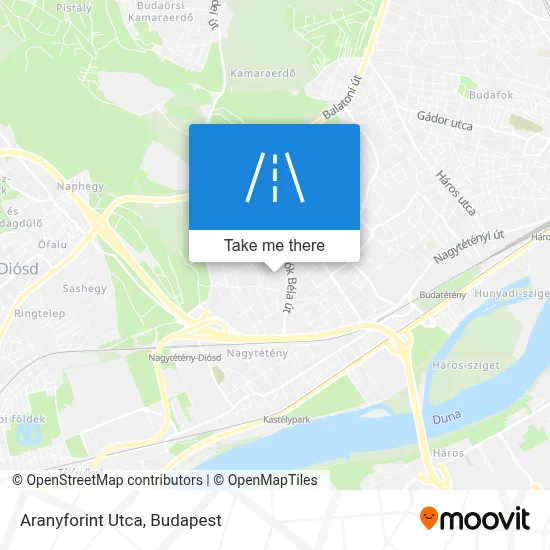 Aranyforint Utca map