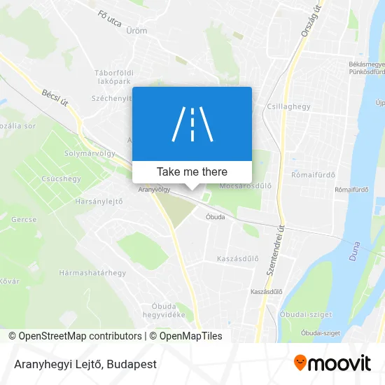 Aranyhegyi Lejtő map