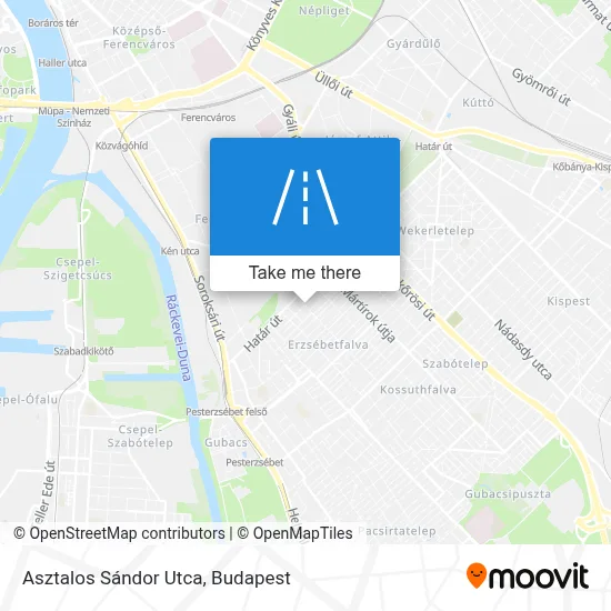 Asztalos Sándor Utca map