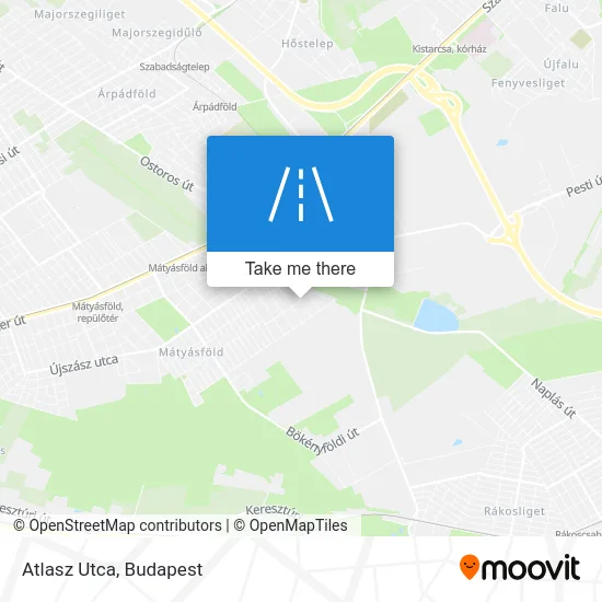 Atlasz Utca map