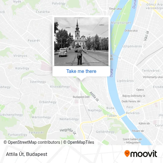 Attila Út map