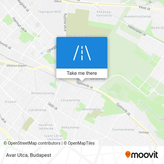 Avar Utca map