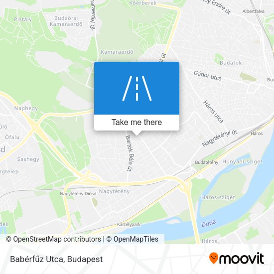 Babérfűz Utca map
