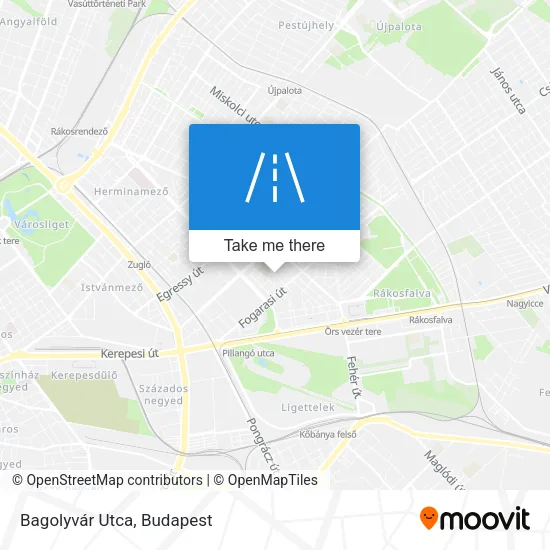 Bagolyvár Utca map