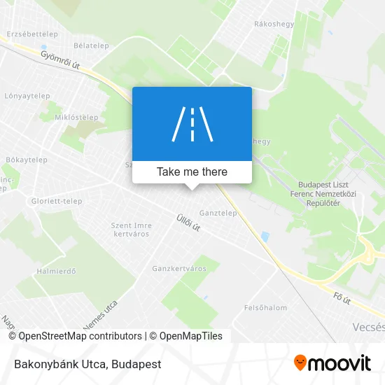 Bakonybánk Utca map