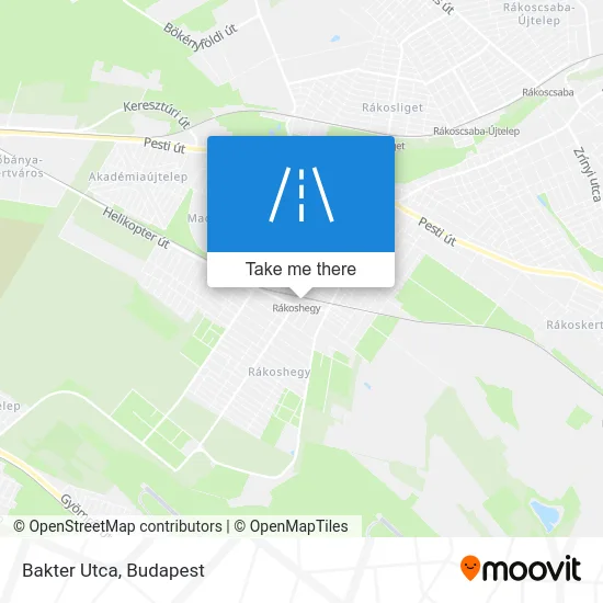 Bakter Utca map