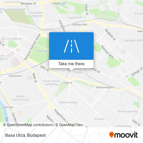 Basa Utca map
