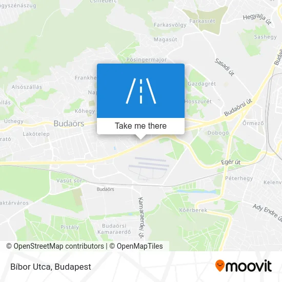 Bíbor Utca map