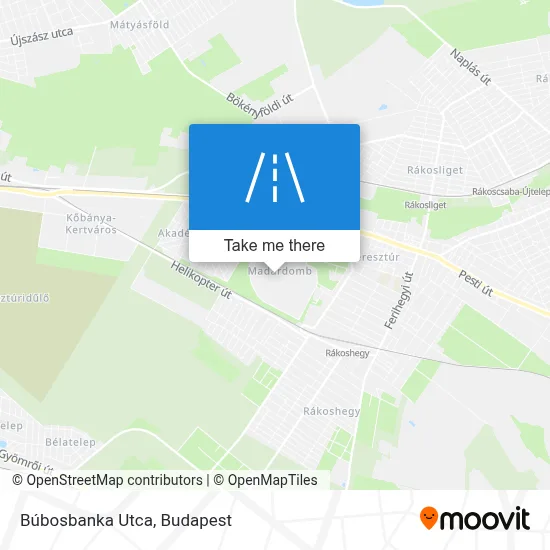 Búbosbanka Utca map