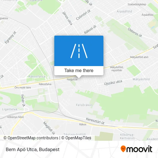 Bem Apó Utca map