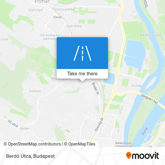 Berdó Utca map
