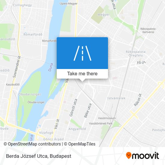 Berda József Utca map