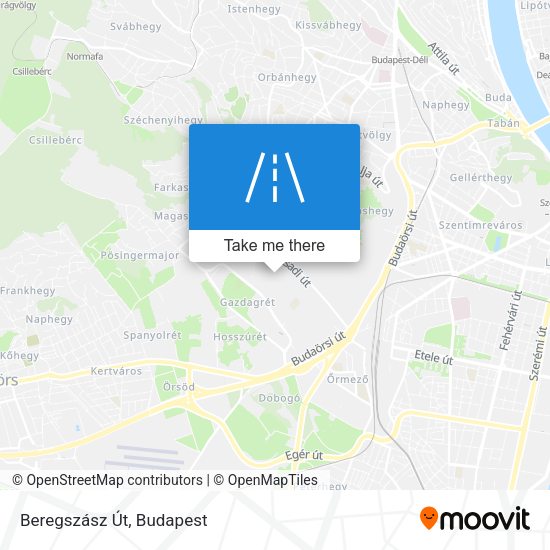 Beregszász Út map