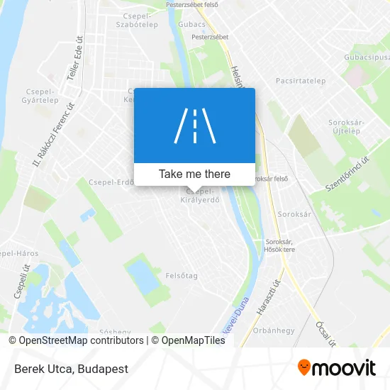 Berek Utca map