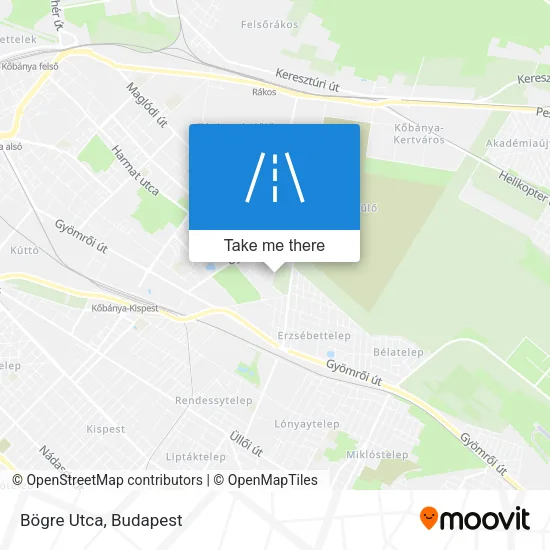 Bögre Utca map