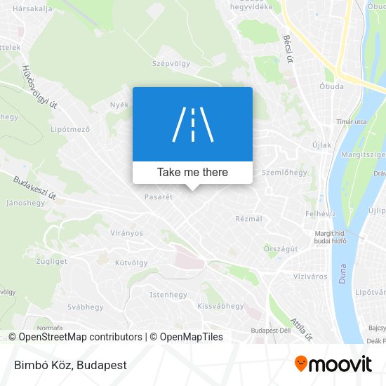 Bimbó Köz map