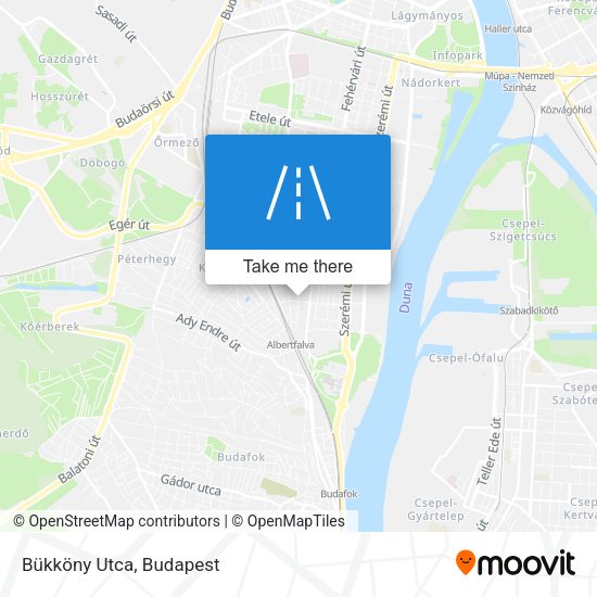 Bükköny Utca map