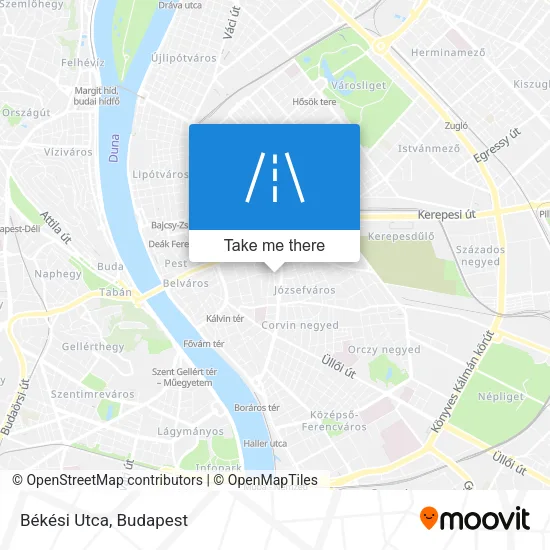 Békési Utca map