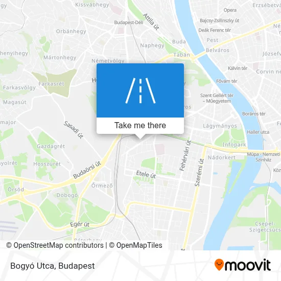 Bogyó Utca map