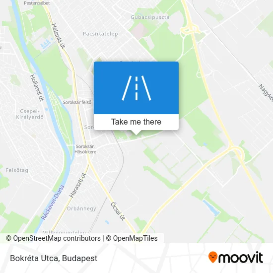 Bokréta Utca map