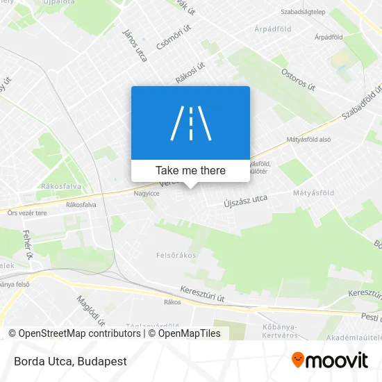 Borda Utca map