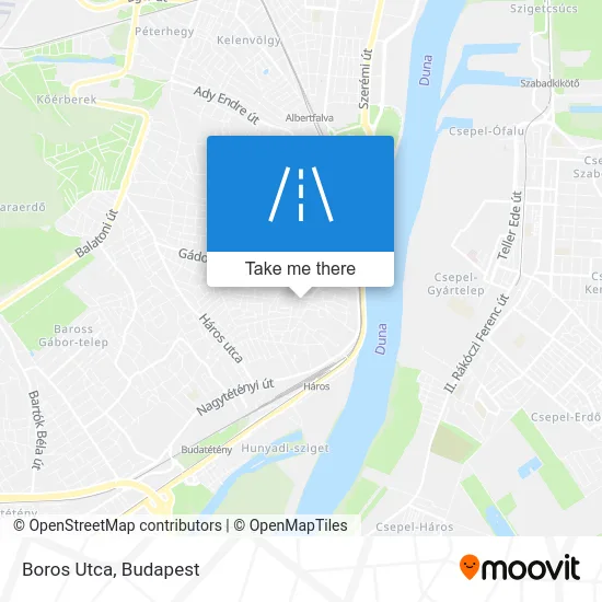Boros Utca map