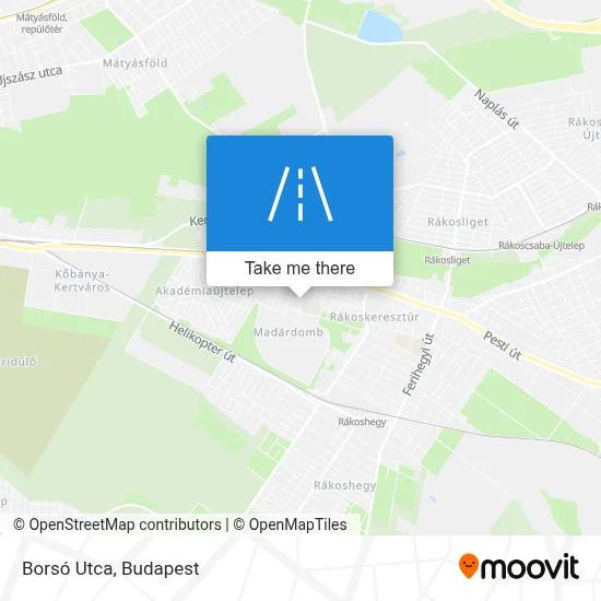 Borsó Utca map