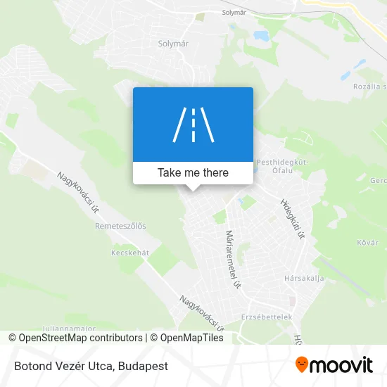 Botond Vezér Utca map