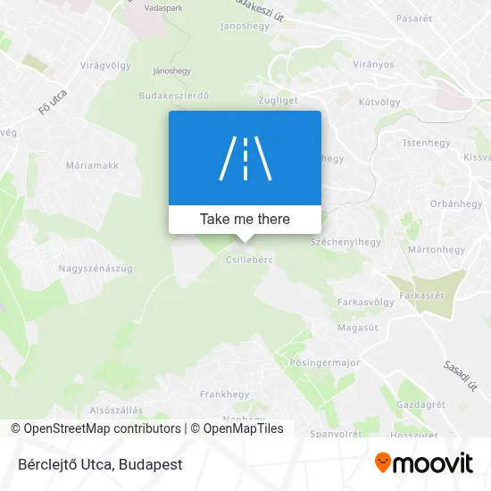 Bérclejtő Utca map