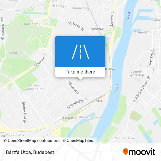 Bártfa Utca map