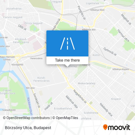 Börzsöny Utca map