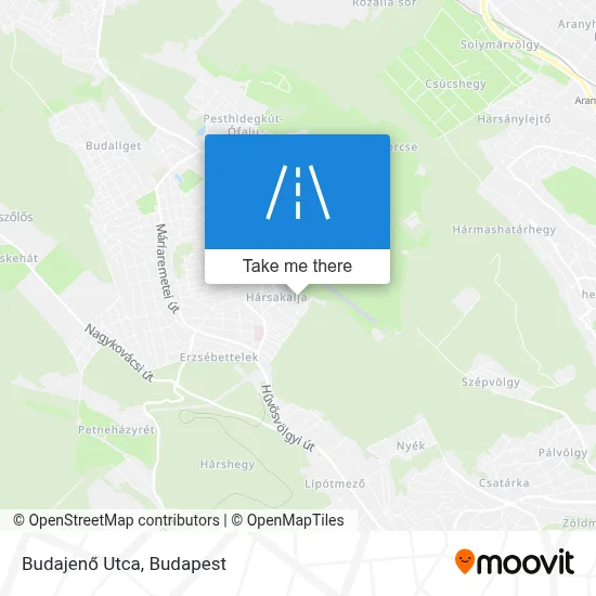 Budajenő Utca map