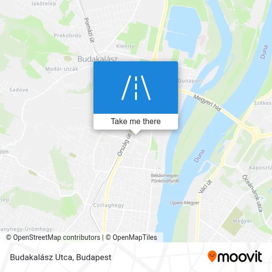 Budakalász Utca map