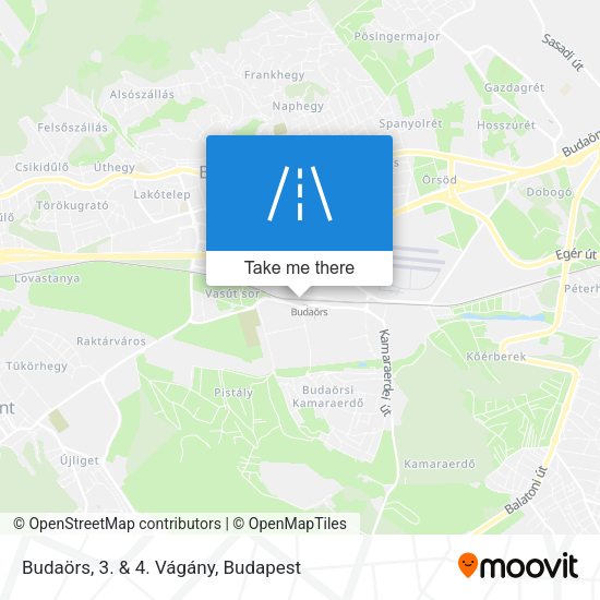 Budaörs, 3. & 4. Vágány map