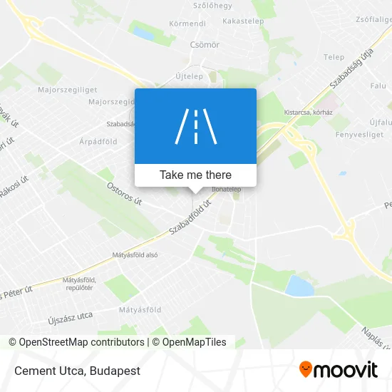 Cement Utca map
